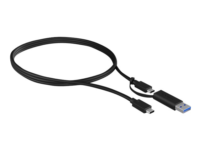 ICY BOX IB-CB031 - USB-Kabel - USB Typ A, USB-C zu USB-C (M) - USB 3.2 Gen 1 - 1 m - untersttzt Stromversorgung