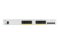 Cisco Catalyst 1000-24P-4G-L - Switch - managed - 24 x 10/100/1000 (PoE+) + 4 x Gigabit SFP (Uplink) - an Rack montierbar - PoE+