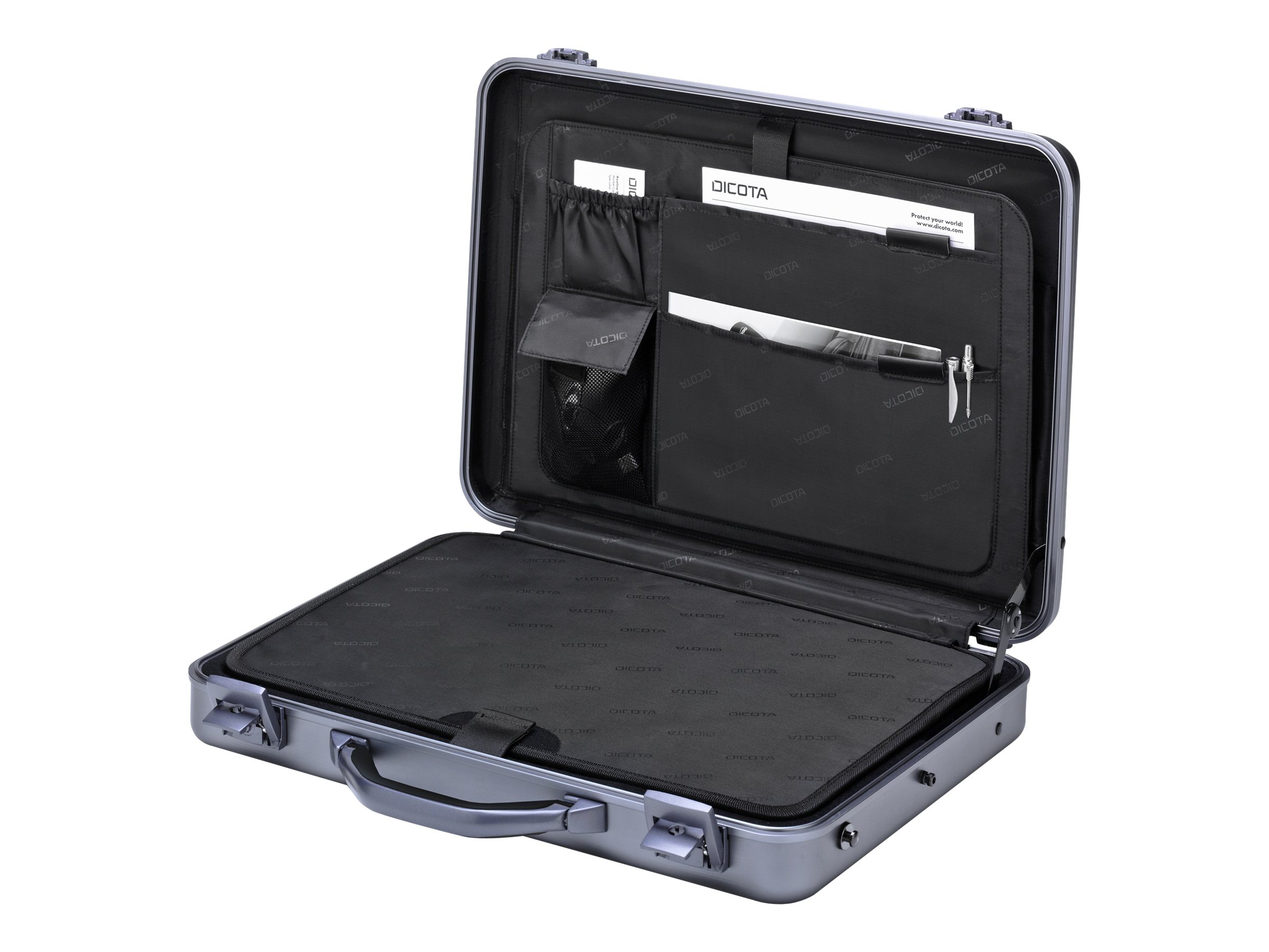 DICOTA Alu Briefcase 17.3 - Notebook-Tasche - 43.9 cm (17.3