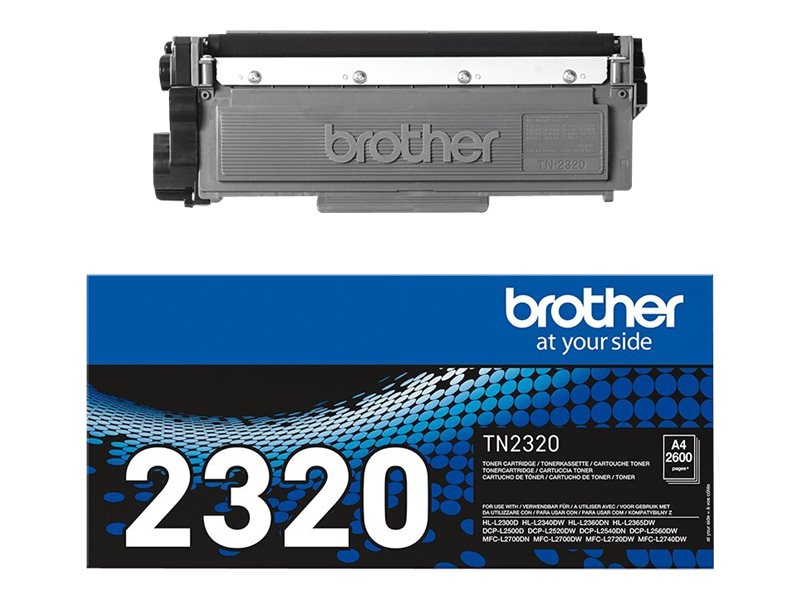Brother TN2320 - Schwarz - Original - Tonerpatrone - fr Brother DCP-L2500, L2520, L2560, HL-L2300, L2340, L2360, L2365, MFC-L27