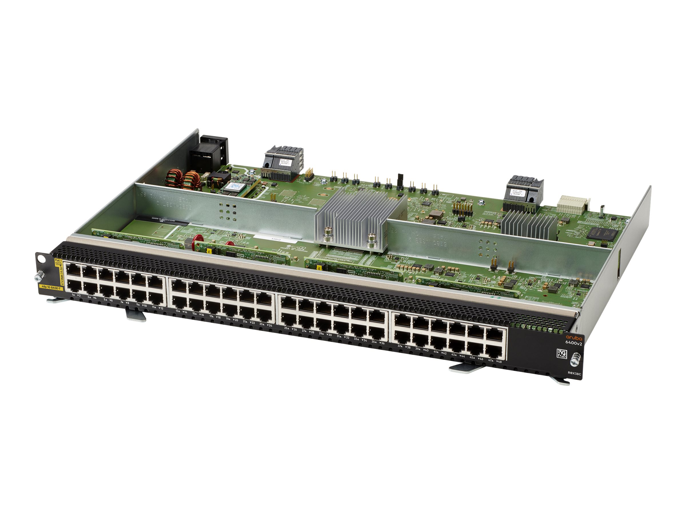 HPE Aruba 6400 48-port 1GbE Class 4 PoE v2 Module - Switch - L3 - 48 x 10/100/1000 (PoE) - an Rack montierbar - PoE