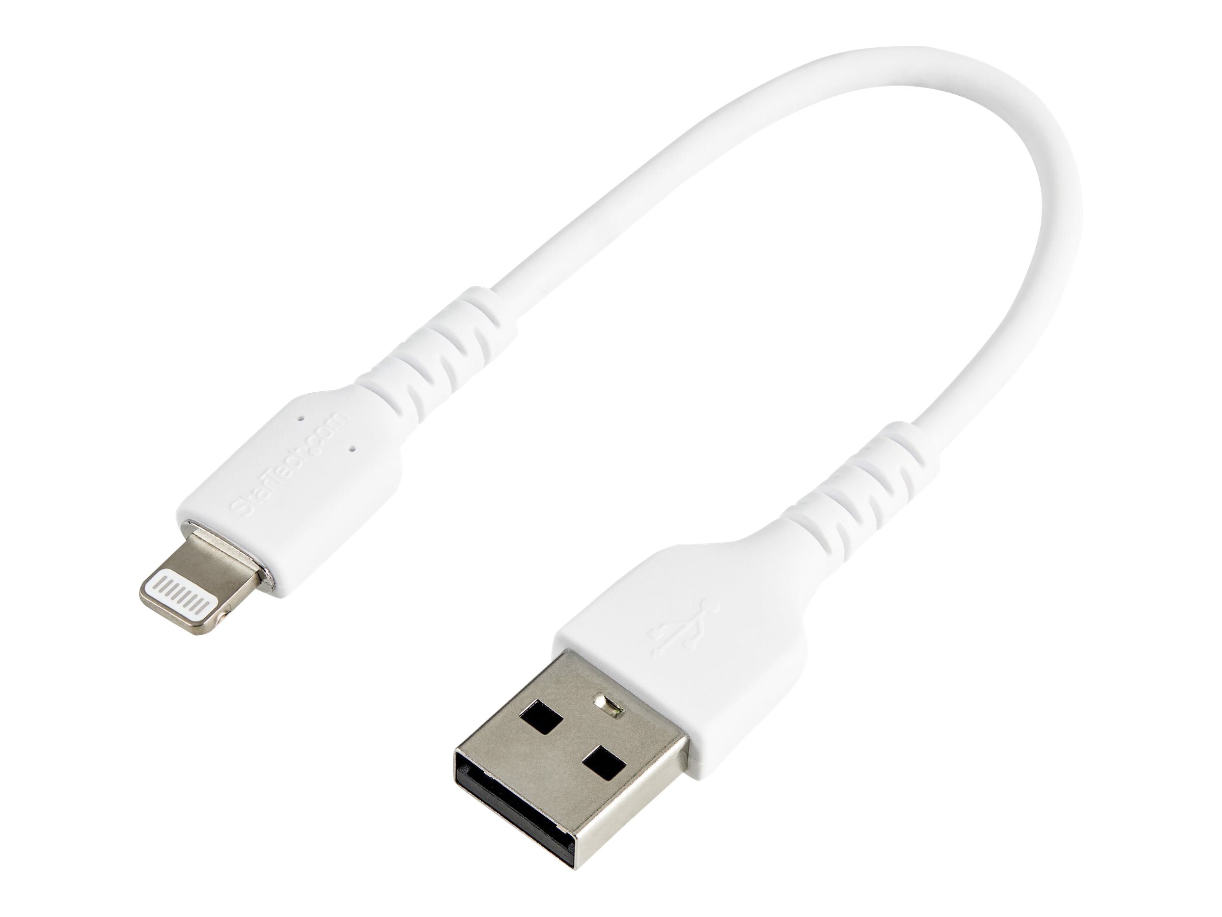 StarTech.com 15cm USB-A auf Lightning-Kabel - Hochbelastbare, robuste Aramidfaser - Lade-/Synchronisationskabel - Apple MFi-zert