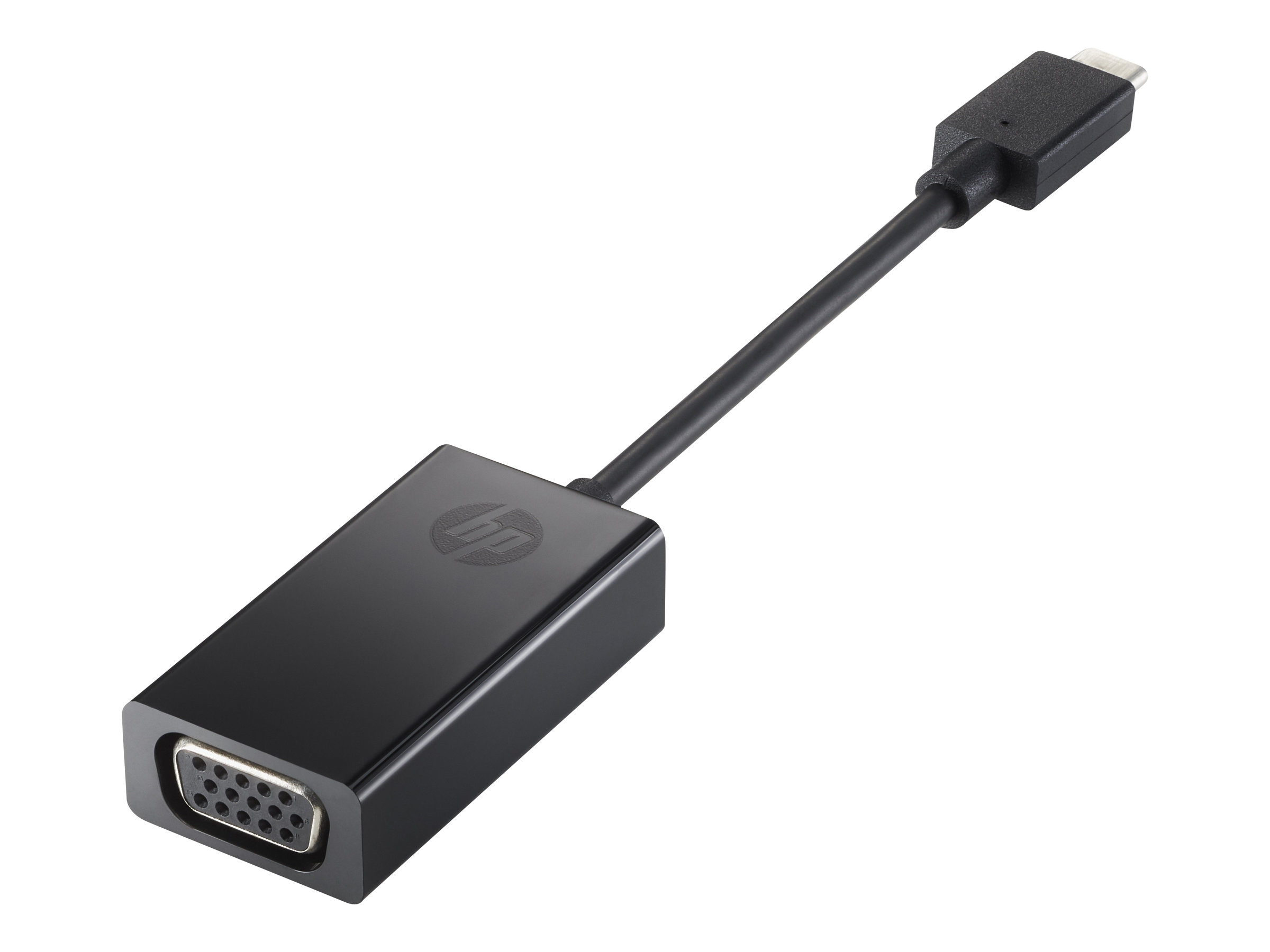 HP - Externer Videoadapter - USB-C - D-Sub - Schwarz - für ProBook 450 G8, 45X G9, 630 G8, 635, 640 G5, 640 G8, 64X G4, 650 G4, 