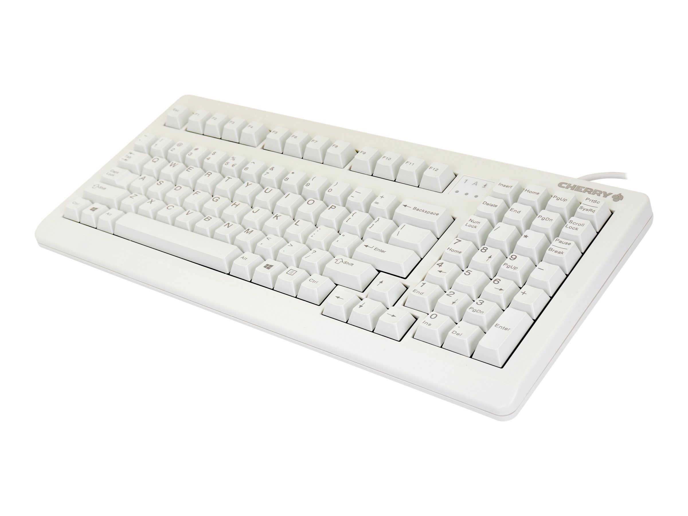 CHERRY G80-1800 - Tastatur - PS/2, USB - QWERTY - USA - Hellgrau