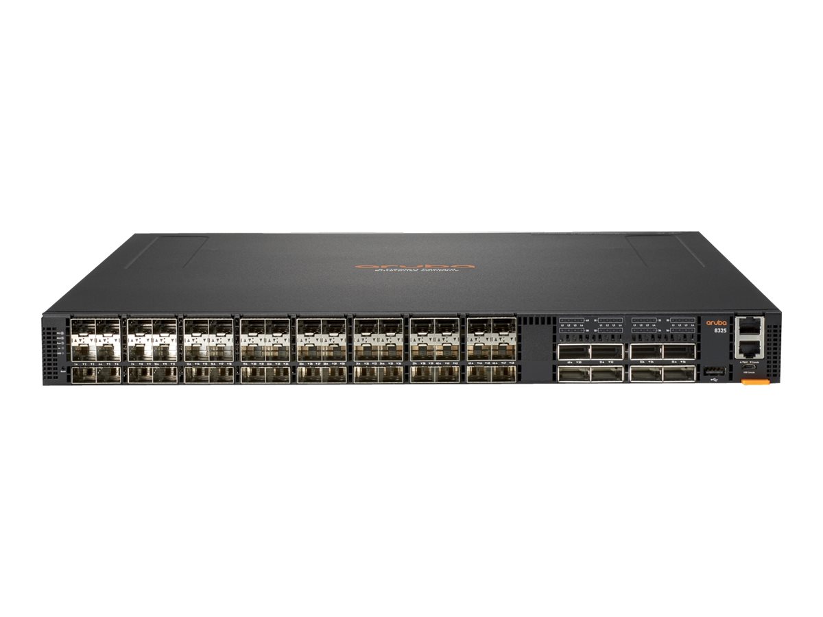 HPE Aruba 8325-48Y8C - Switch - L3 - managed - 48 x 10/25 Gigabit SFP+ / SFP28 + 8 x 40/100 Gigabit QSFP+ / QSFP28 - Luftstrom v