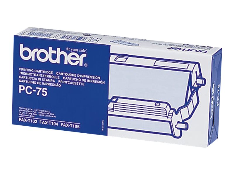 Brother PC75 - Schwarz - Farbbandkassette - fr FAX-T102, T104, T106