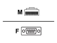 Zebra - Kabel seriell - DB-9 (W) zu RJ-45 (10-polig) (M) - 2.8 m - gewickelt, geformt - fr Symbol LI3608; Digital Scanner DS360
