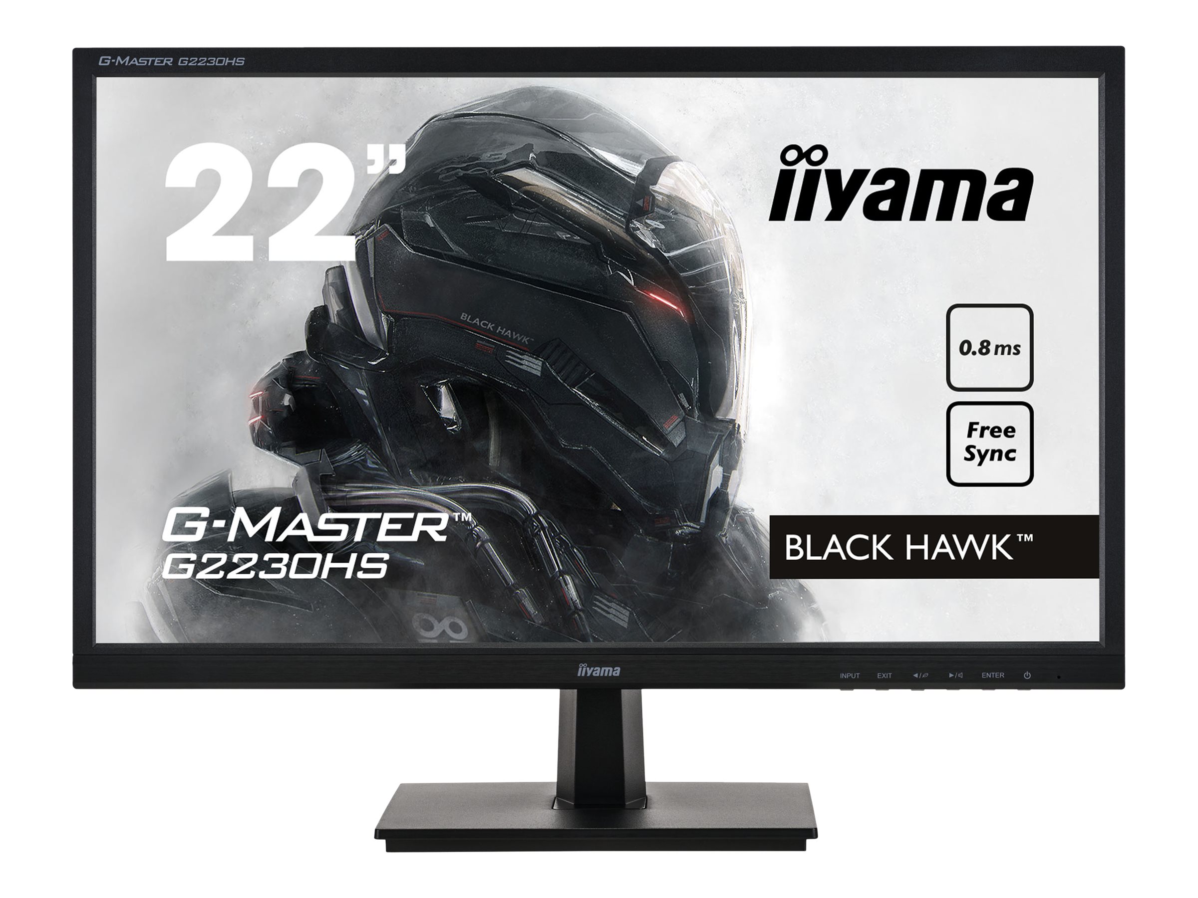 iiyama G-MASTER Black Hawk G2230HS-B1 - LED-Monitor - 55.9 cm (22