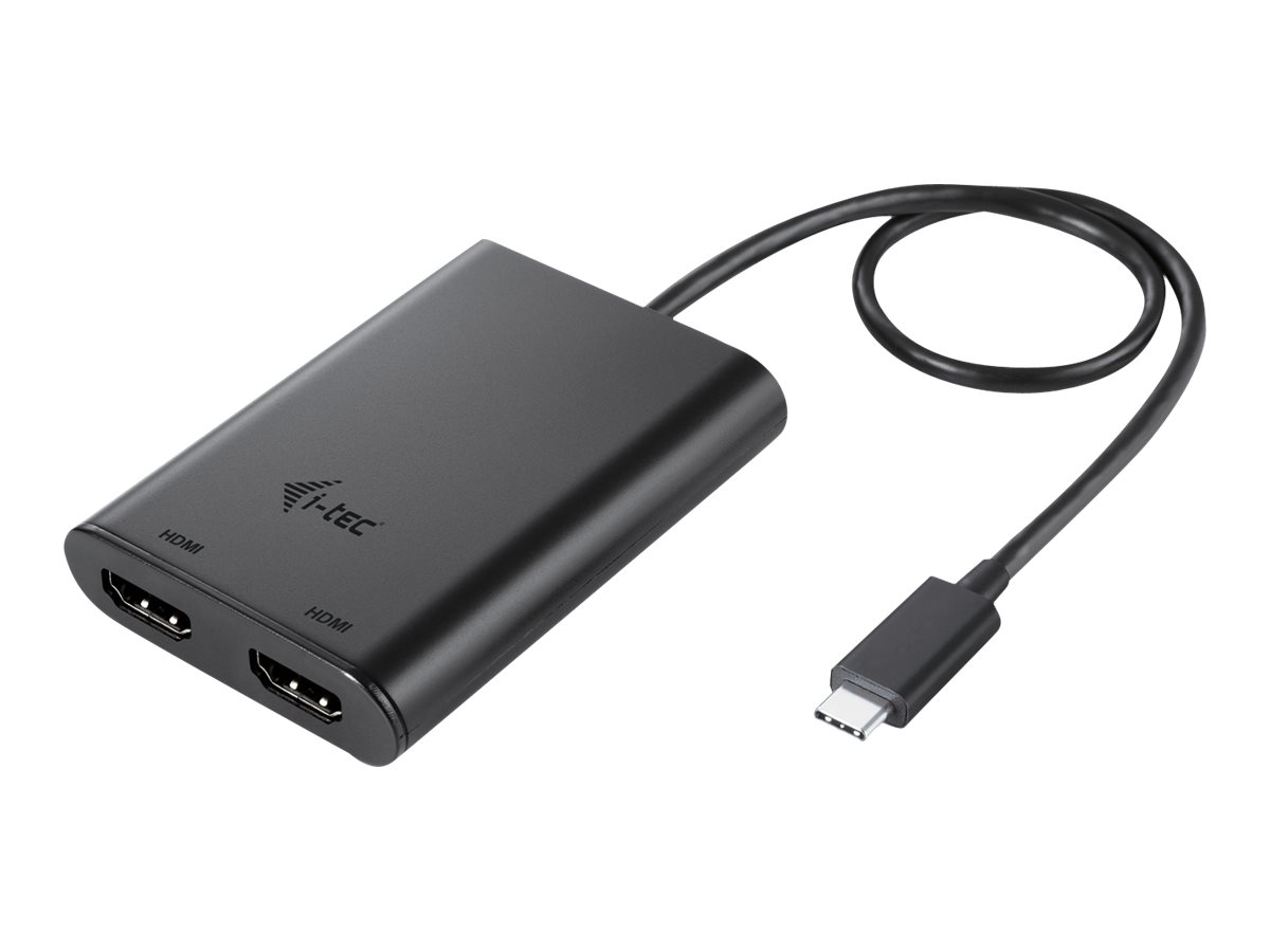 i-Tec - Externer Videoadapter - USB-C 3.1 - 2 x HDMI - Schwarz