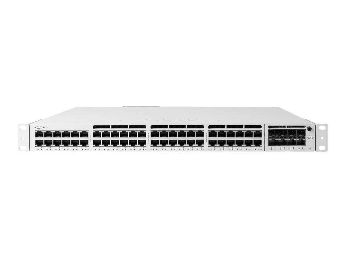 Cisco Meraki Cloud Managed MS390-48UX - Switch - L3 - managed - 36 x 100/1000/2.5G + 12 x 100/1000/2.5/5/10G (UPOE) - an Rack mo