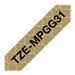Brother TZe-MPGG31 - Schwarz auf goldenen Geometriemustern - Rolle (1,2 cm x 4 m) 1 Kassette(n) laminiertes Band - fr Brother P