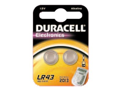 Duracell LR43 - Batterie 2 x - Alkalisch