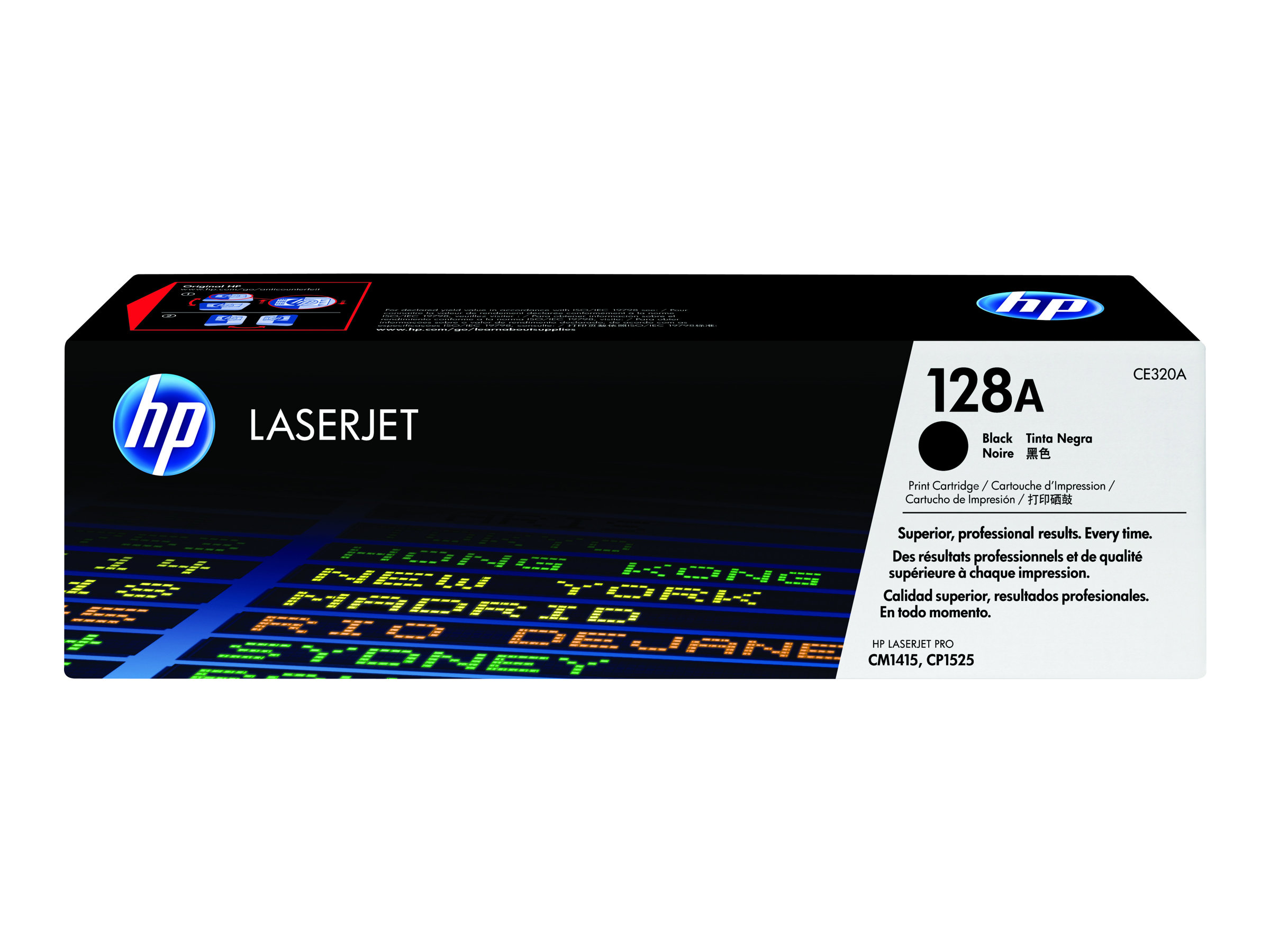 HP 128A - Schwarz - Original - LaserJet - Tonerpatrone (CE320A) - für Color LaserJet Pro CP1525n, CP1525nw; LaserJet Pro CM1415f
