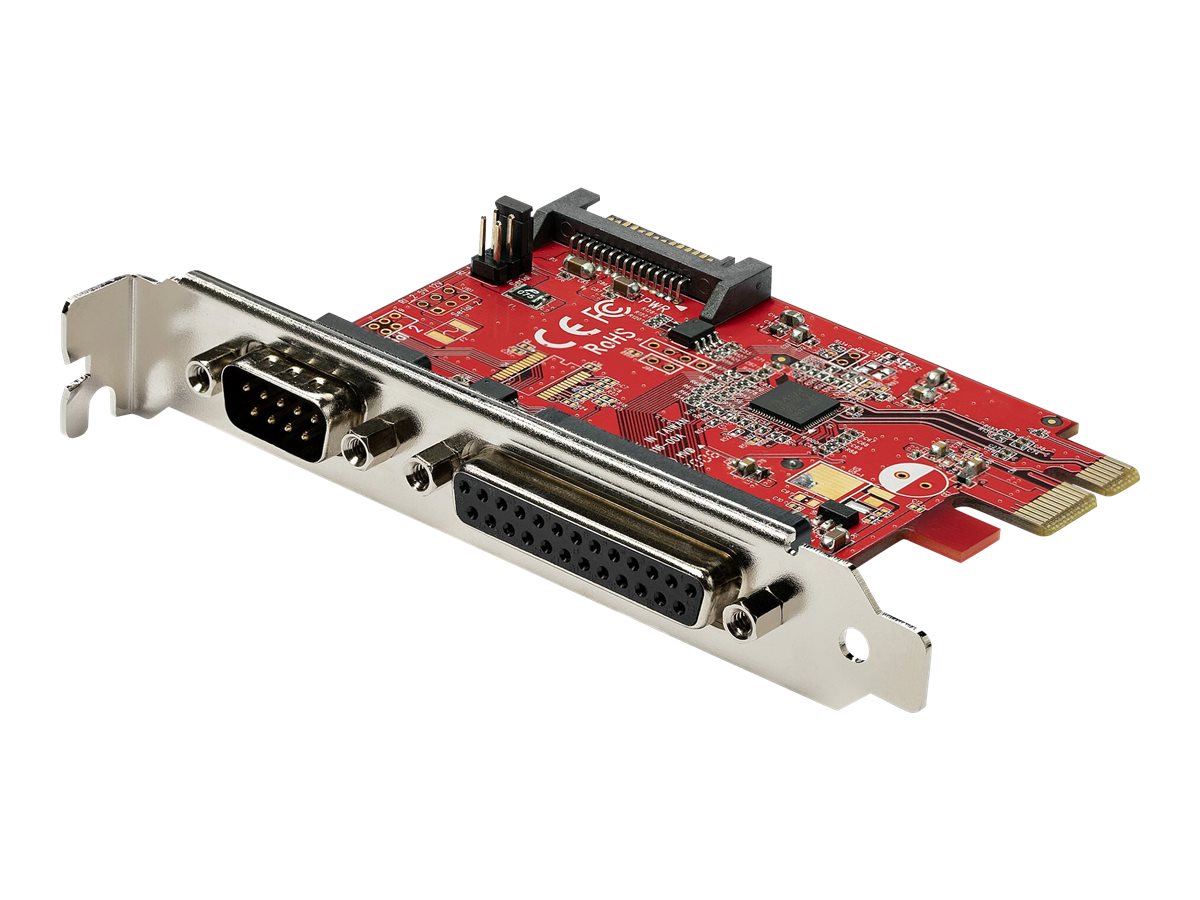 StarTech.com PCIe-Karte mit serieller und paralleler Schnittstelle - PCI-Express-Kombi-Adapterkarte mit 1x DB25-Parallelschnitts