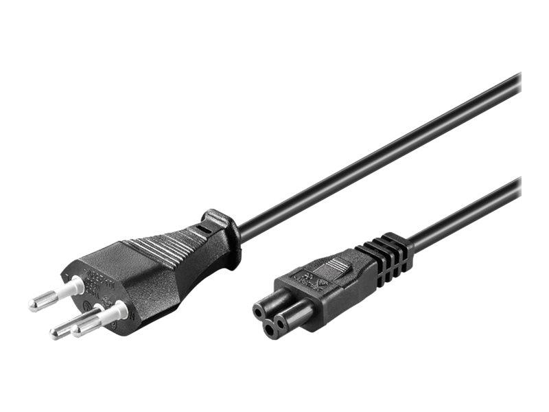 goobay - Stromkabel - IEC 60320 C5 zu IEC 60906-1 (S) - Wechselstrom 250 V - 1.8 m - geformt