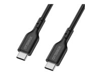 OtterBox Standard - USB-C - 24 pin USB-C (M) zu 24 pin USB-C (M) - 1 m - Schnelladung - Schwarz