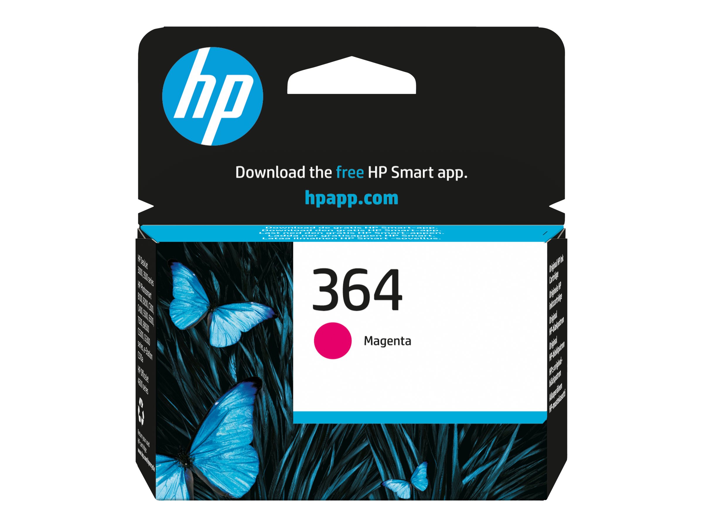 HP 364 - Magenta - original - Tintenpatrone - fr Deskjet 35XX; Photosmart 55XX, 55XX B111, 65XX, 7510 C311, 7520, Wireless B110