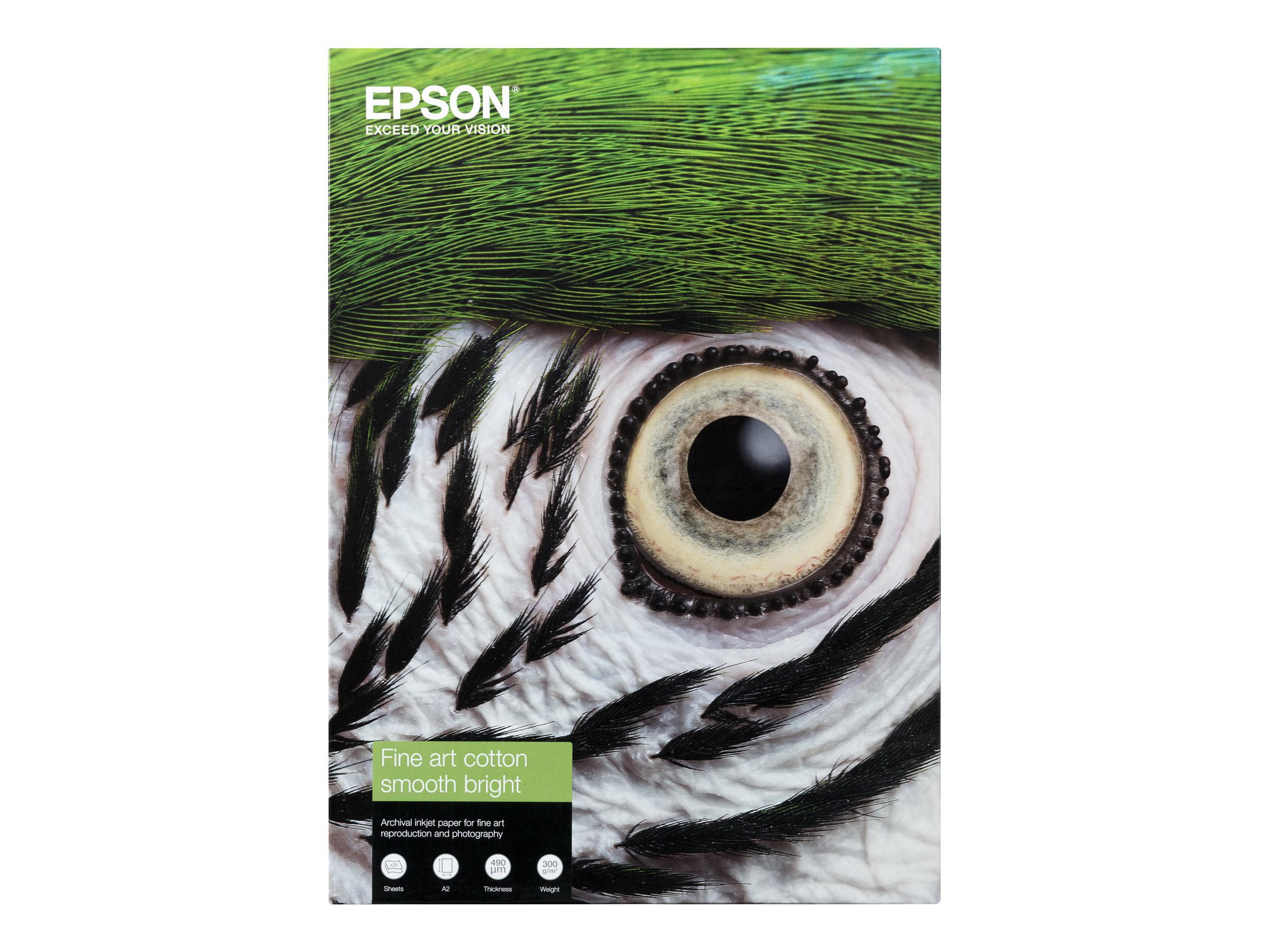 Epson Fine Art - Baumwolle - matt - 490 Mikron - Glatt-Hell - A2 (420 x 594 mm)