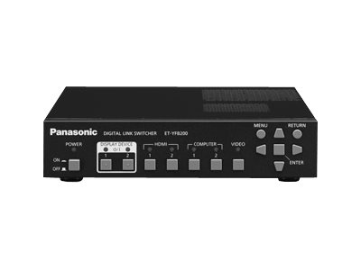 Panasonic ET-YFB200G - Video-/Audio-/Netzwerk-Switch - 2 x Digital Link - Desktop, an Rack montierbar - für PT-FRZ50, FRZ60, MZ1