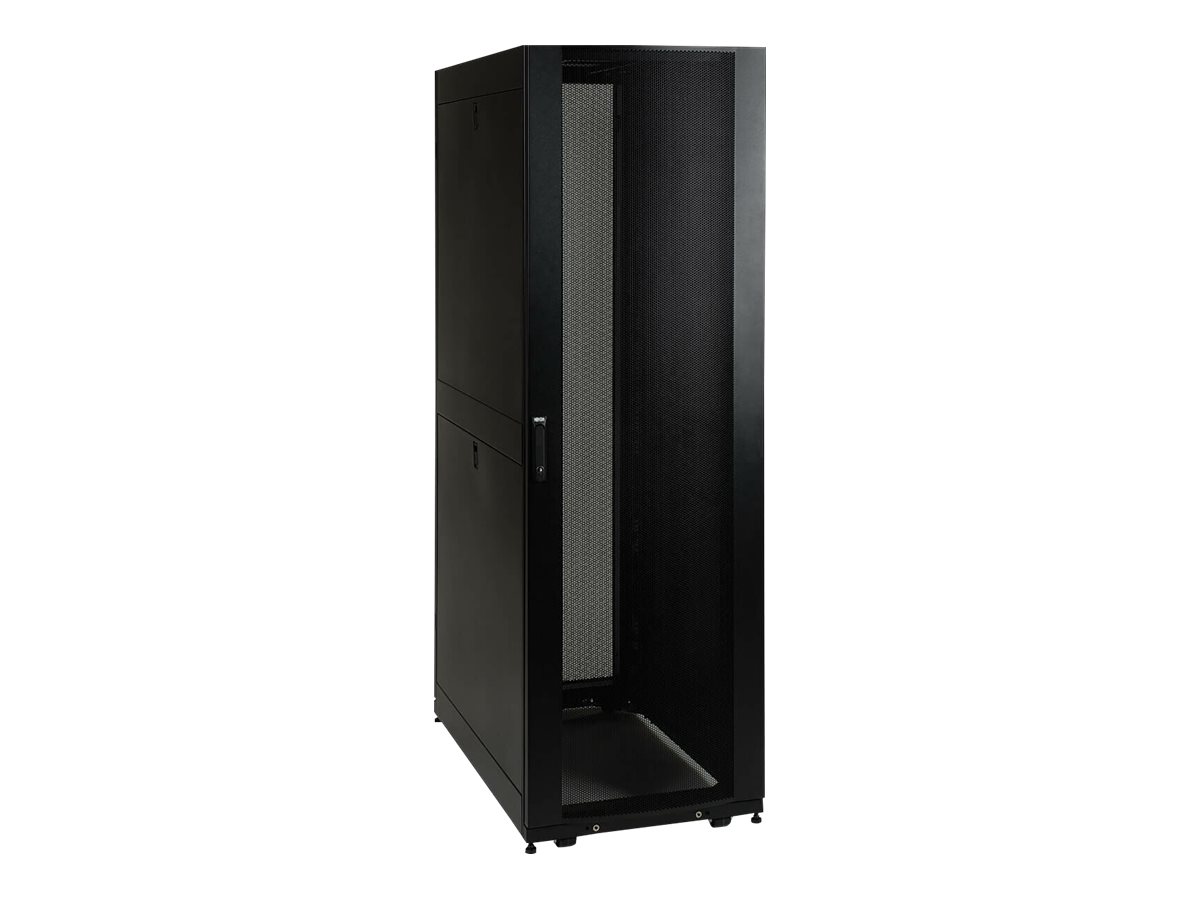 Tripp Lite 42U Rack Enclosure Server Cabinet Shock Pallet w/ Doors & Sides - Schrank Netzwerkschrank - Schwarz - 42HE - 48.3 cm 