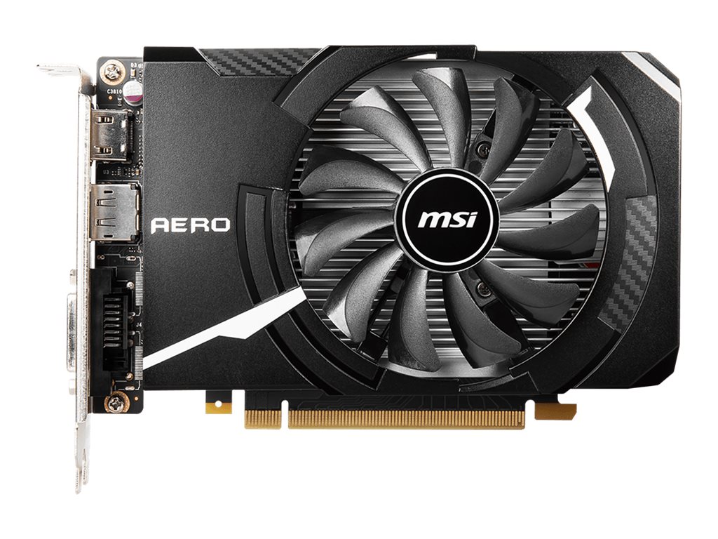 MSI GeForce GTX 1650 D6 AERO ITX OC - Grafikkarten - GF GTX 1650 - 4 GB GDDR6 - PCIe 3.0 x16 - DVI, HDMI, DisplayPort