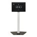 Tripp Lite Secure Tablet Mount Floor Stand, Height-Adjustable, Black/Silver - Aufstellung - Hhe einstellbar - fr Tablett - ver