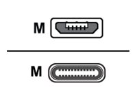 M-CAB PREMIUM - USB-Kabel - Micro-USB Type B (M) zu USB-C (M) - USB 3.1 - 50 cm - Schwarz