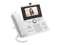 Cisco IP Phone 8845 - IP-Videotelefon - mit Digitalkamera, Bluetooth-Schnittstelle - SIP, SDP - 5 Leitungen - weiss