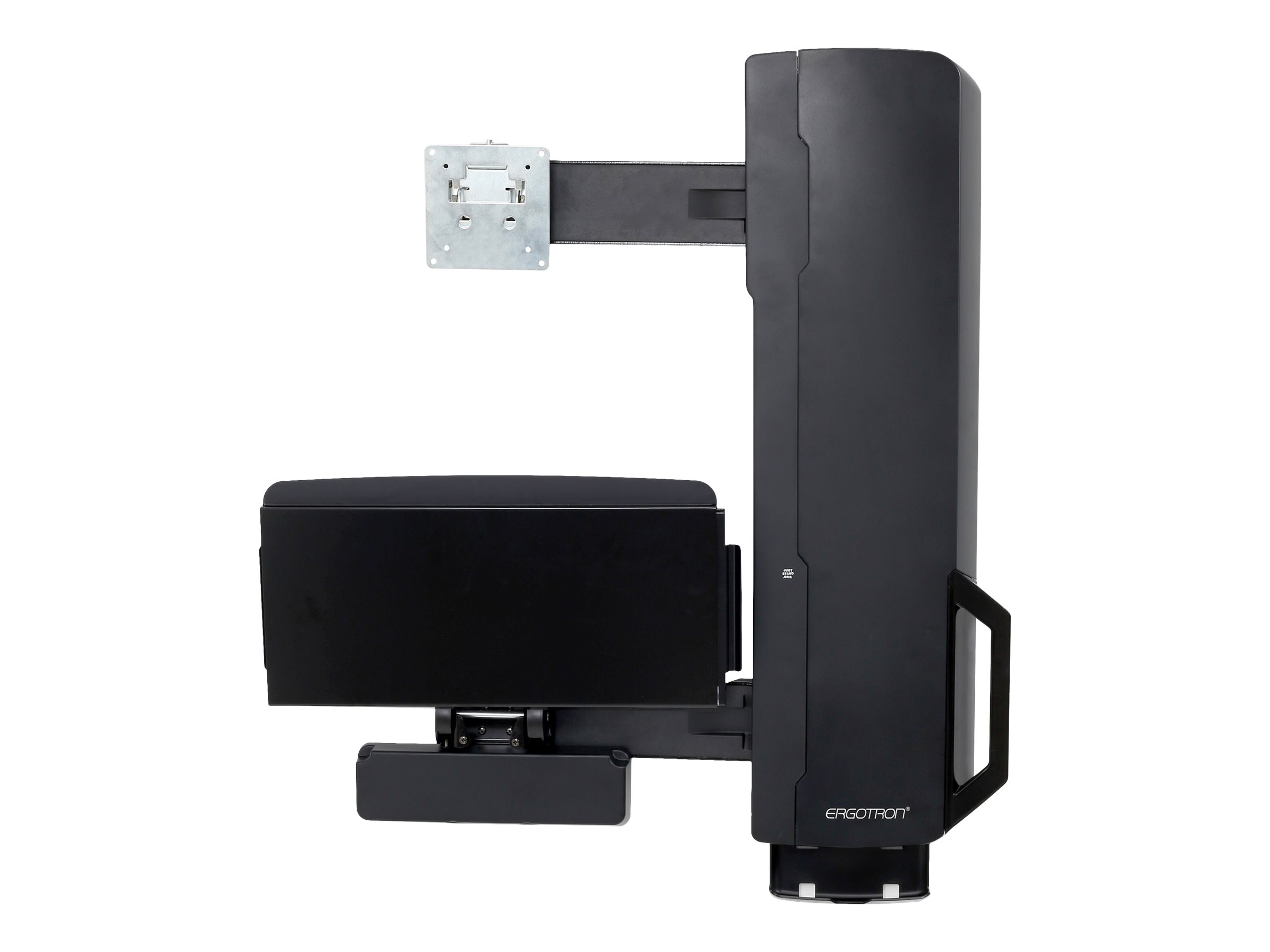 Ergotron Sit-Stand Vertical Lift, High Traffic Area - Befestigungskit (vertikaler Hub) - fr LCD-Display / PC-Ausrstung - Sitz-