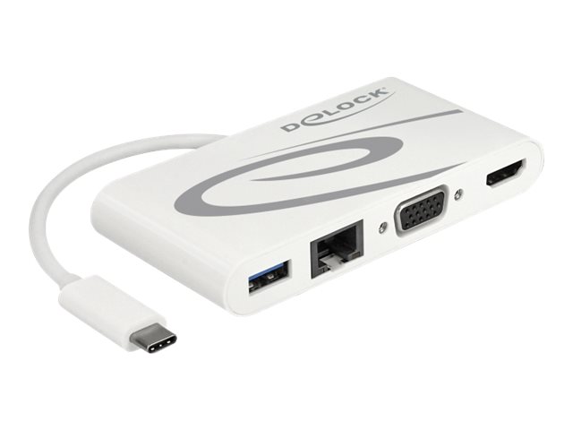DeLOCK - Retail Pack - Dockingstation - USB-C 3.1 - VGA, HDMI - GigE