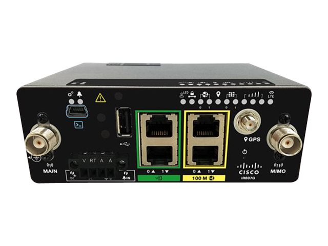 Cisco Industrial Integrated Services Router 807 - Wireless Router - WWAN - 2-Port-Switch - an DIN-Schiene montierbar, wandmontie