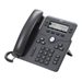 Cisco IP Phone 6871 - VoIP-Telefon - IEEE 802.11n (Wi-Fi) - SIP, SRTP - 4 Leitungen - holzkohlefarben