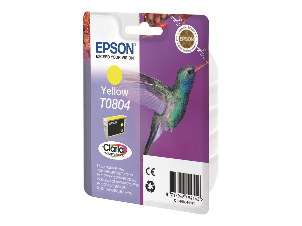 Epson T0804 - 7.4 ml - Gelb - original - Blisterverpackung - Tintenpatrone