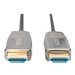 DIGITUS - HDMI-Kabel mit Ethernet - HDMI Stecker zu HDMI Stecker - 10 m - Geschtzter Hybridkupfer/Faseroptik - Schwarz