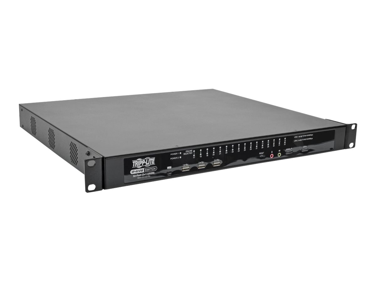 Tripp Lite 32-Port KVM Switch Cat5 Over IP 1 Local 2 Remote User 1U TAA GSA - KVM-Switch - CAT5 - 32 x KVM port(s) - 1 lokaler B