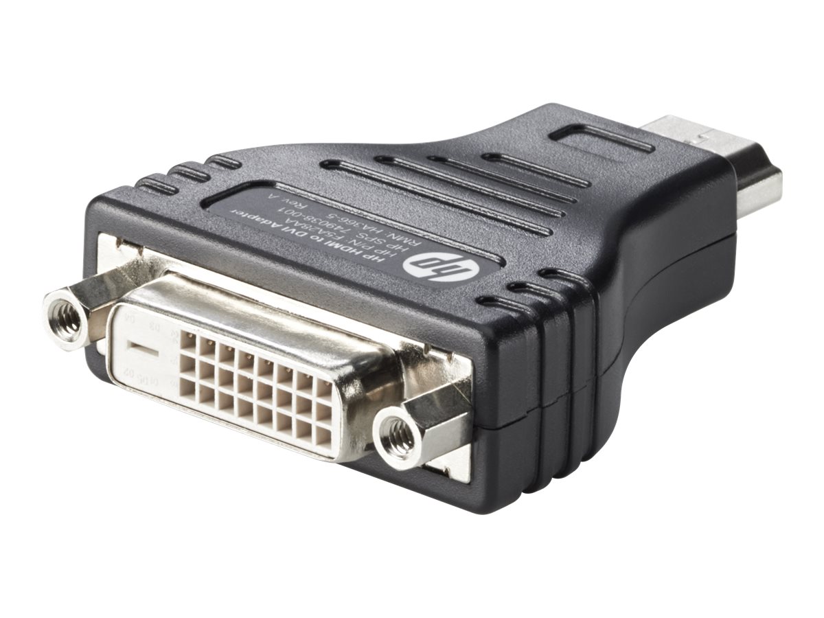 HP HDMI to DVI Adapter - Videoadapter - DVI-D weiblich zu HDMI männlich - für Pro Mobile Thin Client mt440 G3; ZBook 15v G5, 17 