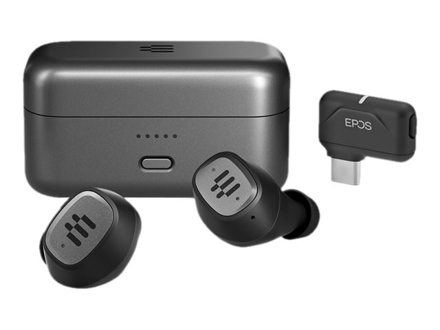 EPOS I SENNHEISER GTW 270 Hybrid - True Wireless-Kopfhrer mit Mikrofon - im Ohr - Bluetooth - Grau, Schwarz, Silber