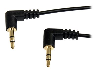 StarTech.com 30cm 3,5mm Klinke Audiokabel rechts gewinkelt - Stecker/Stecker - Klinkenkabel - Audiokabel - Stereo Mini-Klinkenst