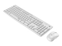 Logitech MK295 Silent - Tastatur-und-Maus-Set - kabellos - 2.4 GHz - US International - Off White