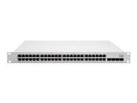 Cisco Meraki Cloud Managed MS250-48 - Switch - L3 - managed - 48 x 10/100/1000 + 4 x SFP+ - Desktop, an Rack montierbar
