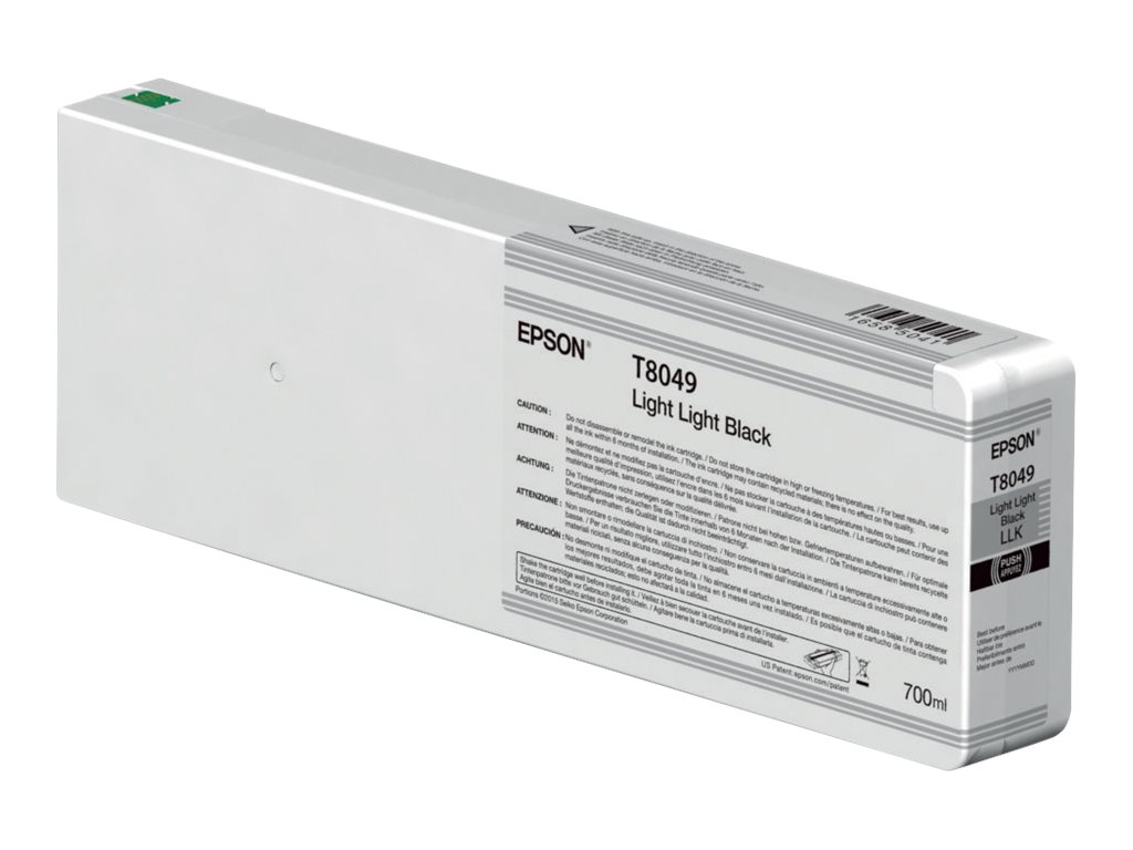 Epson T804900 - 700 ml - Light Light Black - Original - Tintenpatrone - fr SureColor SC-P6000, SC-P7000, SC-P7000V, SC-P8000, S