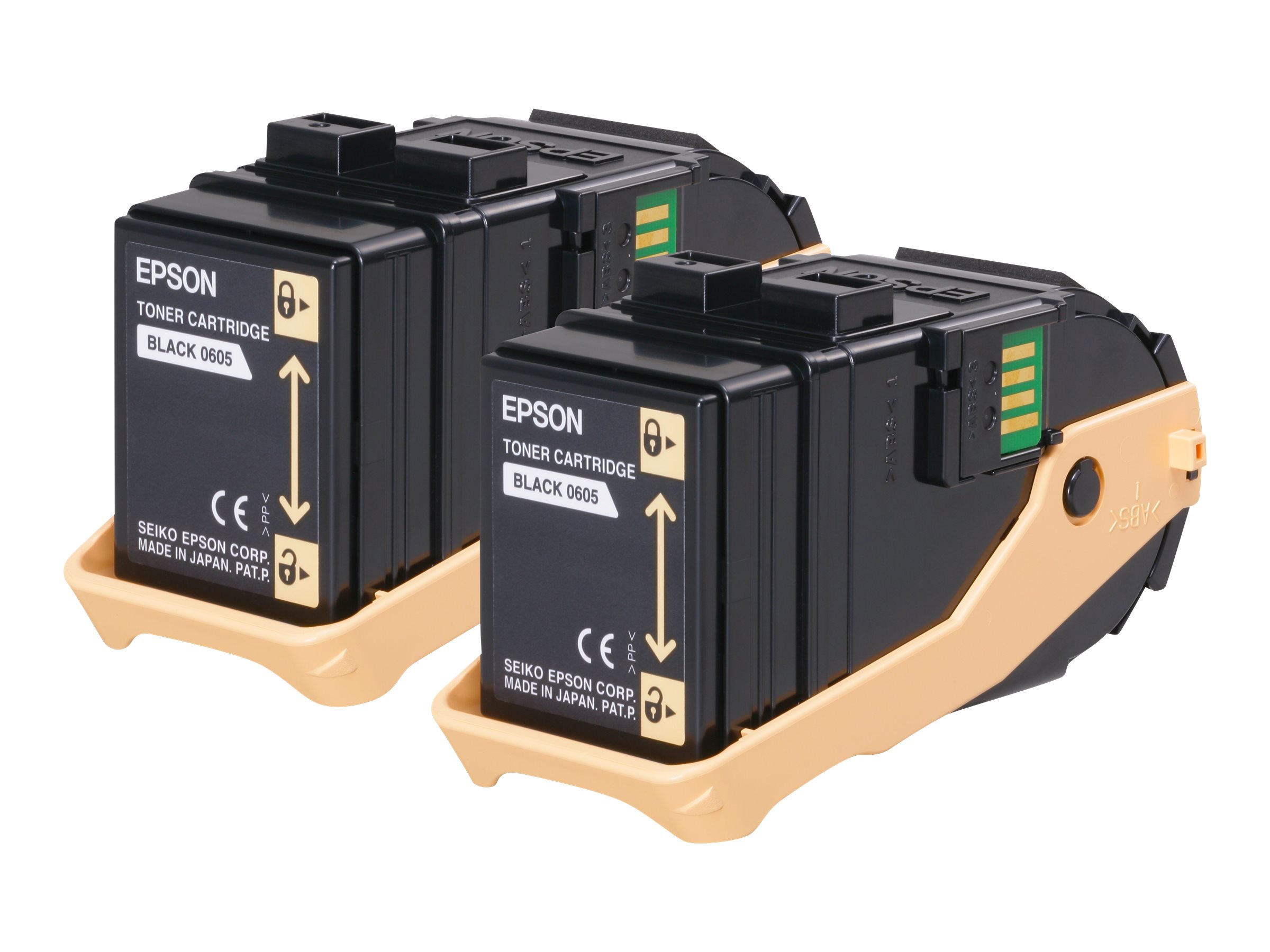 Epson Double Pack - 2er-Pack - Schwarz - original - Tonerpatrone - fr Epson AL-C9500DN; AcuLaser C9300D2TN, C9300D3TNC, C9300DN