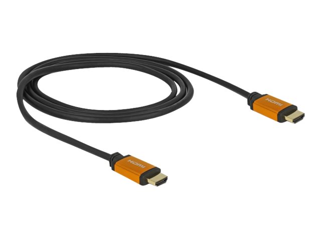 Delock - HDMI-Kabel - HDMI mnnlich zu HDMI mnnlich - 1 m - Dreifachisolierung - Schwarz, Gold