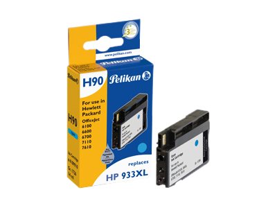 Pelikan - 14 ml - Cyan - kompatibel - Tintenpatrone (Alternative zu: HP 933XL) - fr HP Officejet 6100, 6600 H711a, 6700, 7110, 