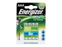 Energizer Recharge Extreme HR03 - Batterie 4 x AAA - Alkalisch - 800 mAh