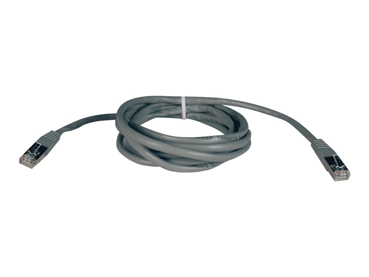 Eaton Tripp Lite Series Cat5e 350 MHz Molded Shielded (STP) Ethernet Cable (RJ45 M/M), PoE - Gray, 7 ft. (2.13 m) - Patch-Kabel 