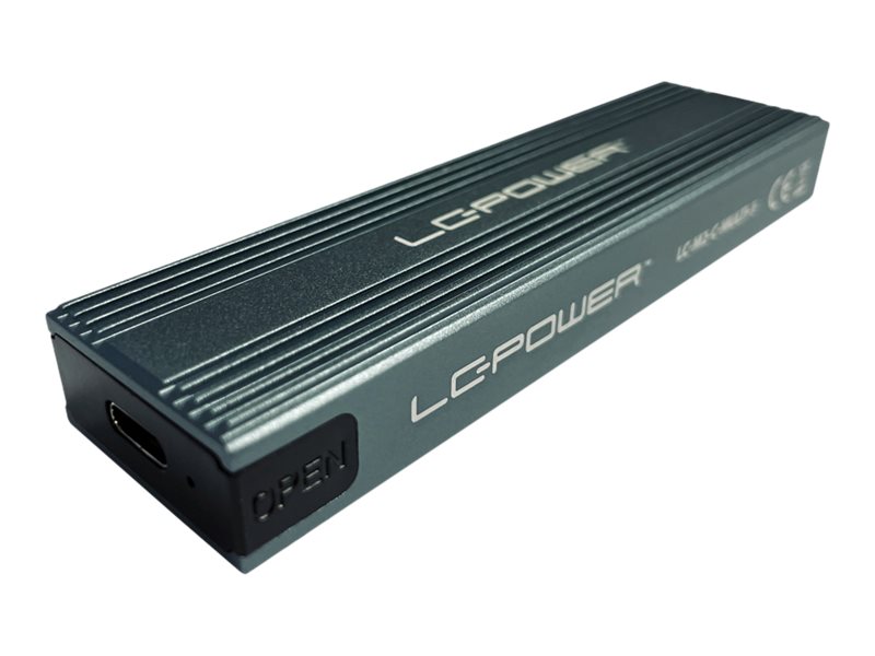 LC Power LC-M2-C-MULTI-3 - Speichergehuse - M.2 - M.2 Card (PCIe NVMe & SATA) - USB 3.2 (Gen 2x1) - Anthrazit