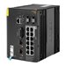 HPE Aruba 4100i - Switch - 8 x 10/100/1000 (PoE Class 4) + 4 x 10/100/1000 (PoE Class 6) + 2 x SFP+ - an DIN-Schiene montierbar 