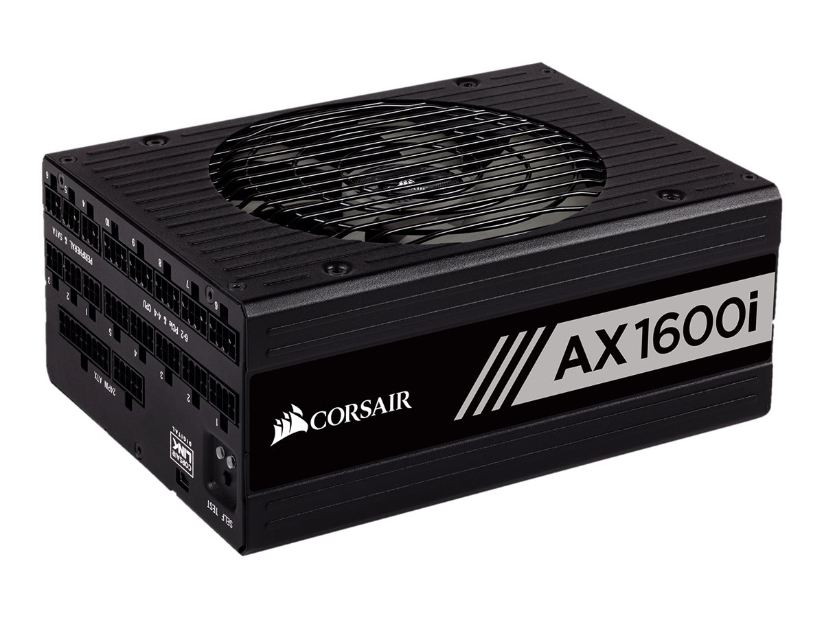 CORSAIR AX1600i - Netzteil (intern) - ATX12V 2.4/ EPS12V 2.92 - 80 PLUS Titanium - Wechselstrom 100-240 V - 1600 Watt