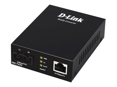 D-Link DMC F02SC - Medienkonverter - 100Mb LAN - 10Base-T, 100Base-FX, 100Base-TX - RJ-45 / SC multi-mode - bis zu 2 km